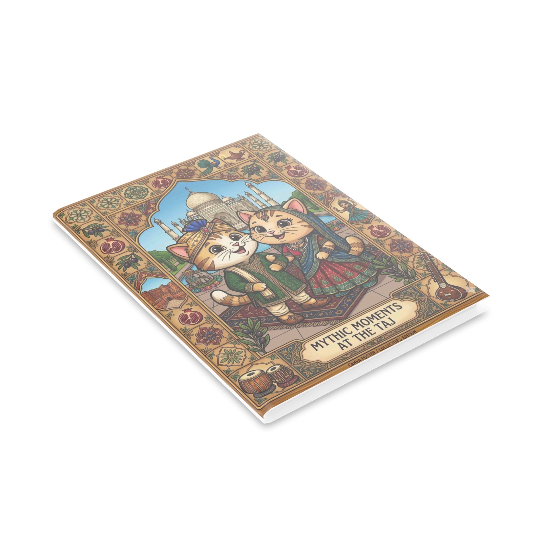 Travelling Kittens Hardcover Notebook — 'MyMeowMeows Travelling Kittens' Puffy-Cover Journal