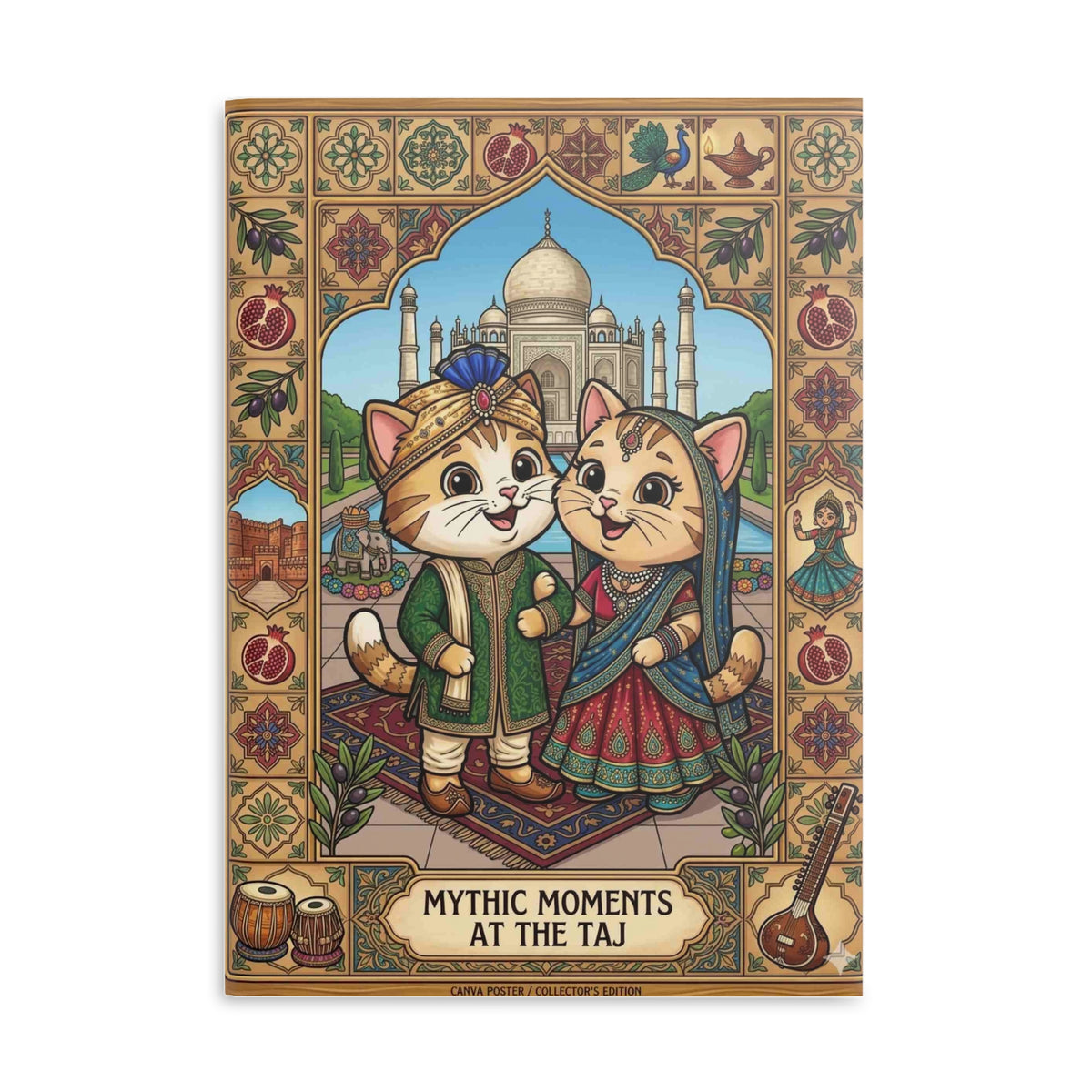 Travelling Kittens Hardcover Notebook — 'MyMeowMeows Travelling Kittens' Puffy-Cover Journal