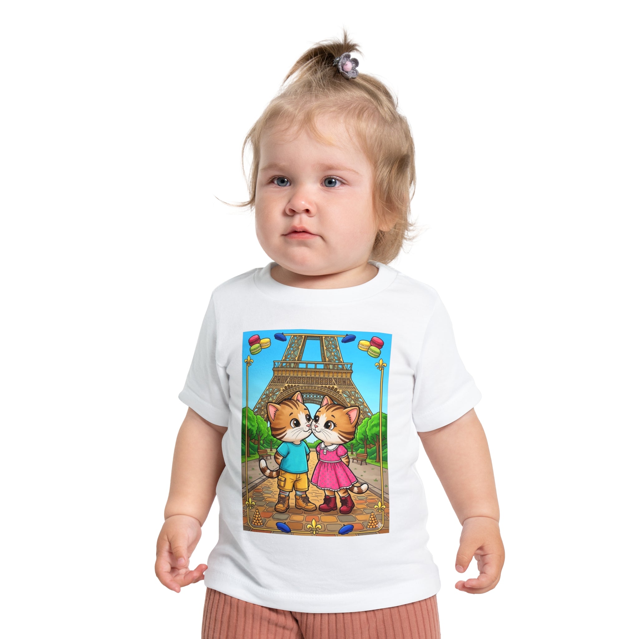 Baby T-Shirt — Cute Golden Retriever Grilling Design ("BBQ Dad")