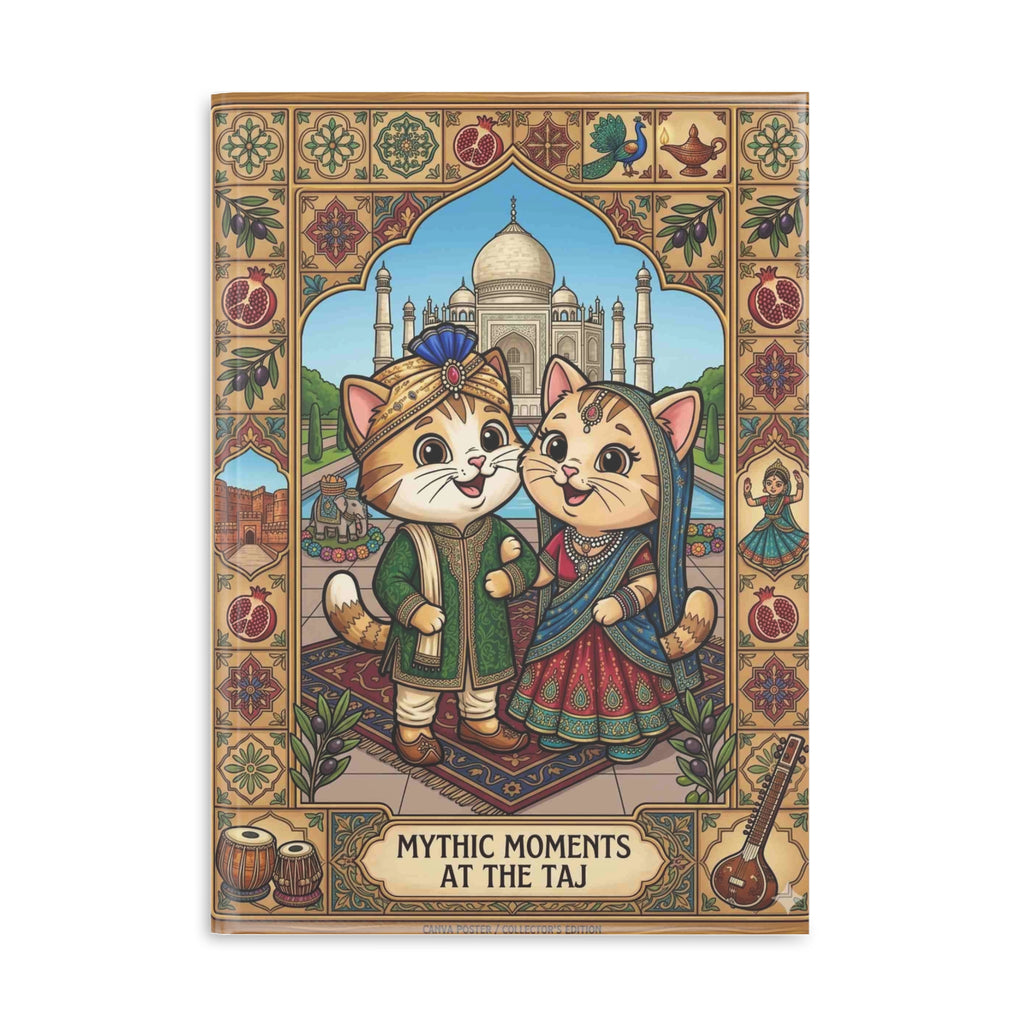 Travelling Kittens Hardcover Notebook — 'MyMeowMeows Travelling Kittens' Puffy-Cover Journal