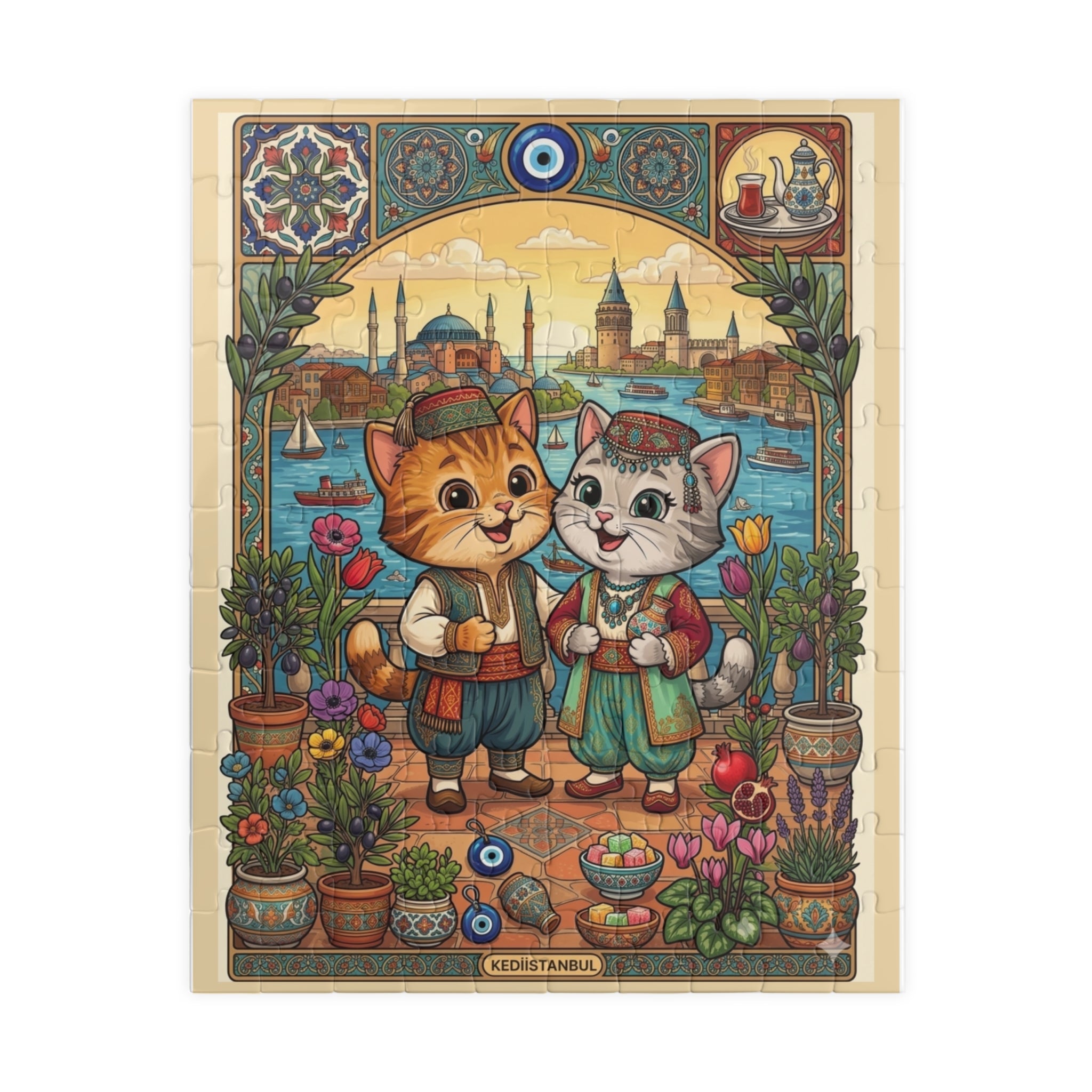 Scottish Kittens Travel Puzzle — Cute Cats in Kilts 252-Piece Jigsaw