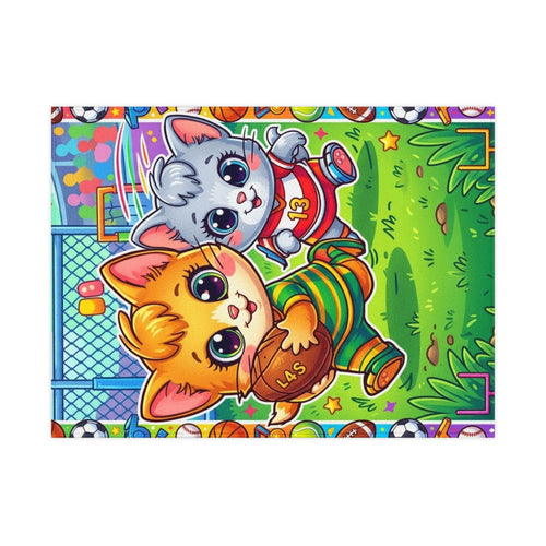 Cute Kittens Sports Toddler Blanket — Cozy Playtime & Nap Throw for Kids
