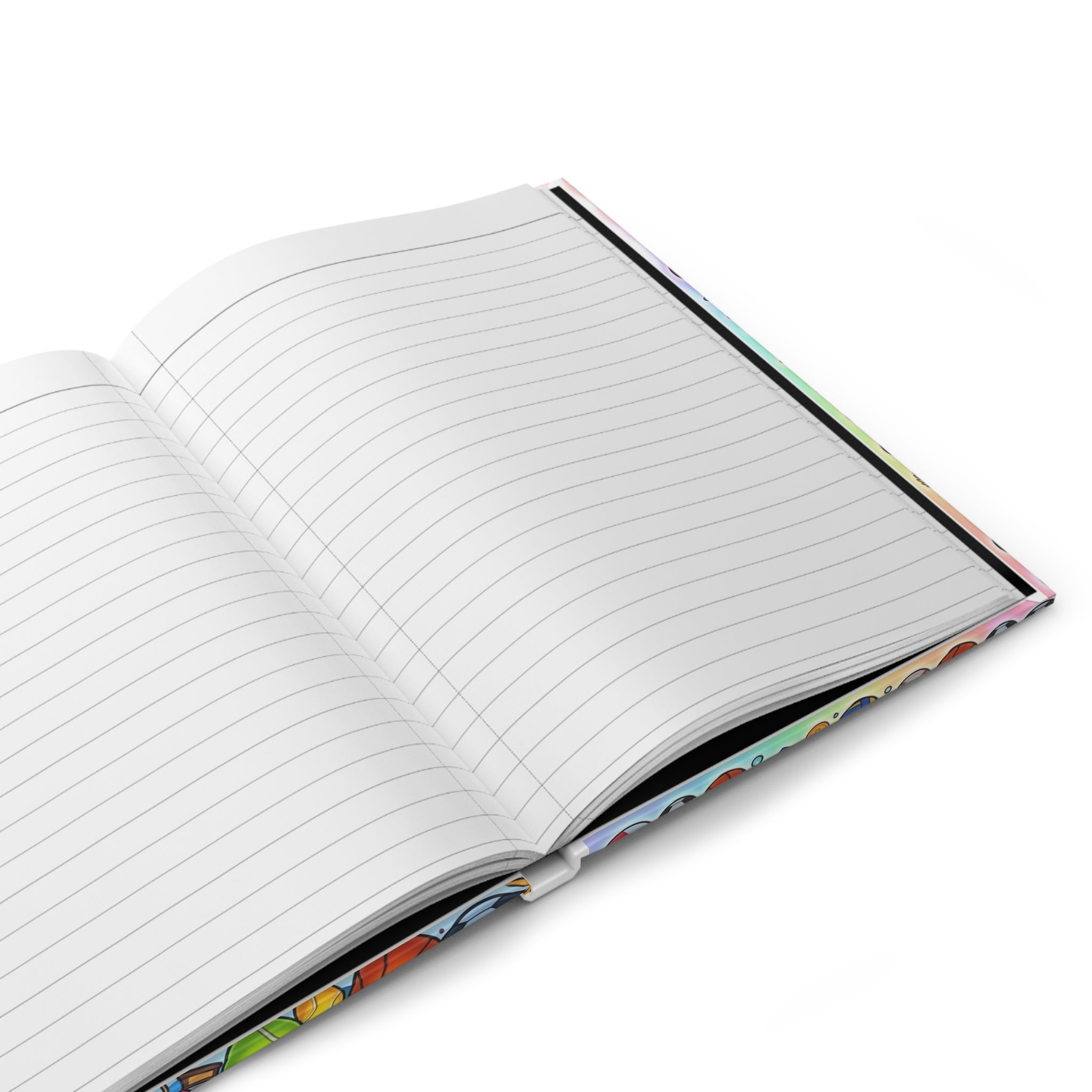 Kids Sports Journal — Ice Skating & Diving Cute Cat Hardcover Notebook