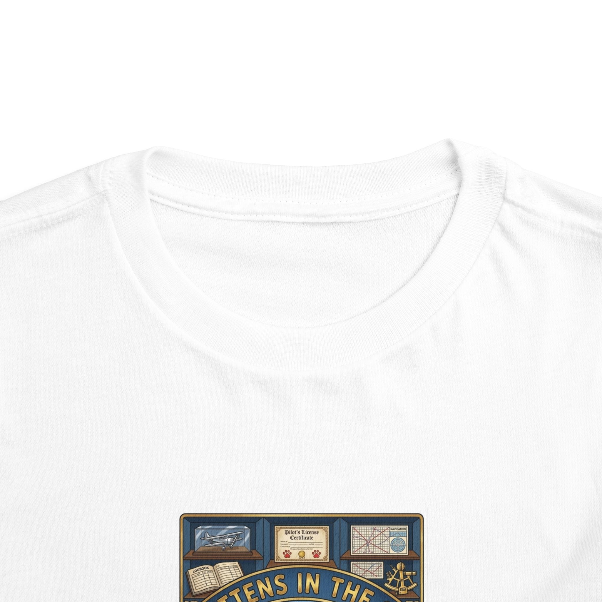 Toddler Tee — Cute Astronaut Cat & Bear Space Adventure Graphic