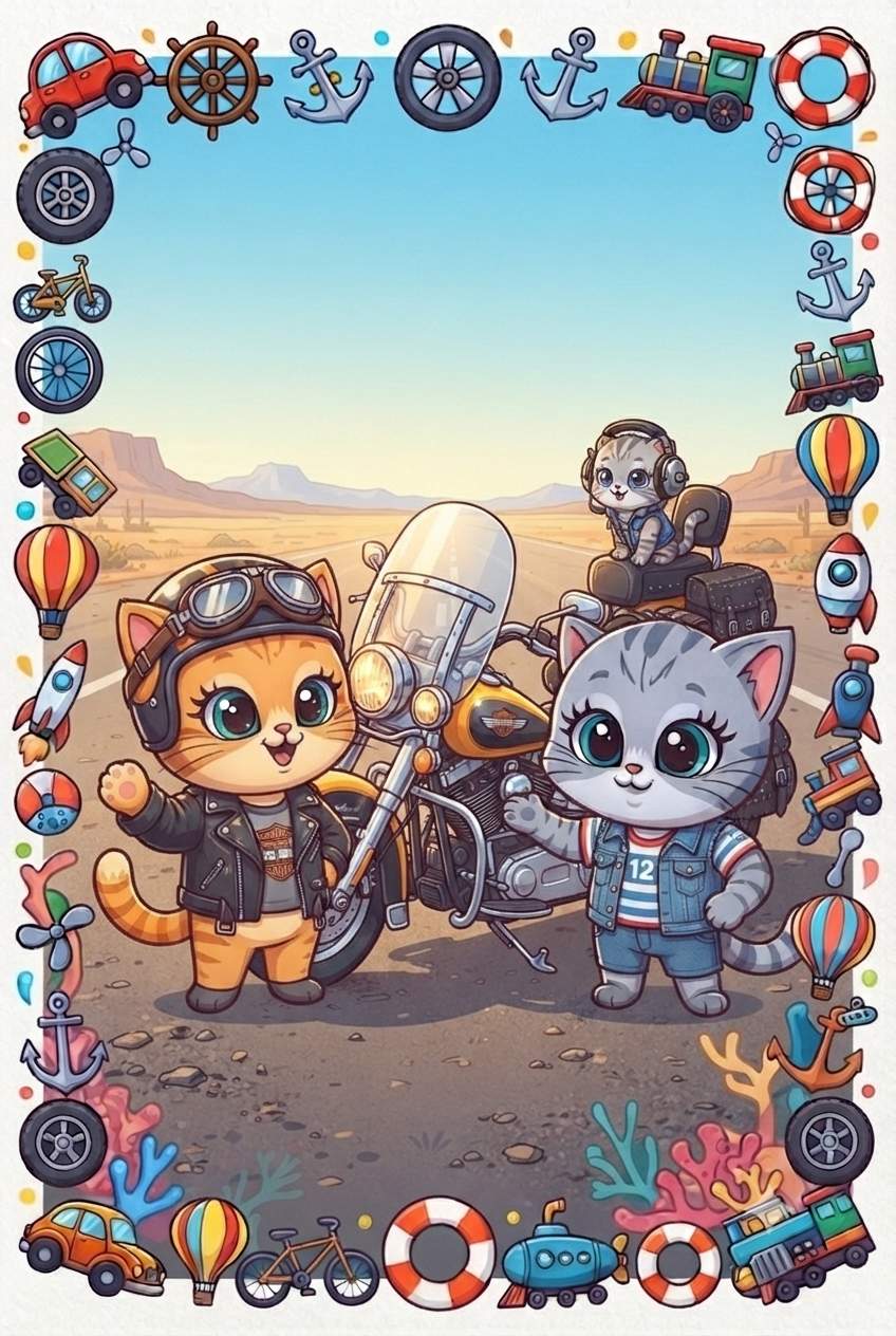 Kittens on the move